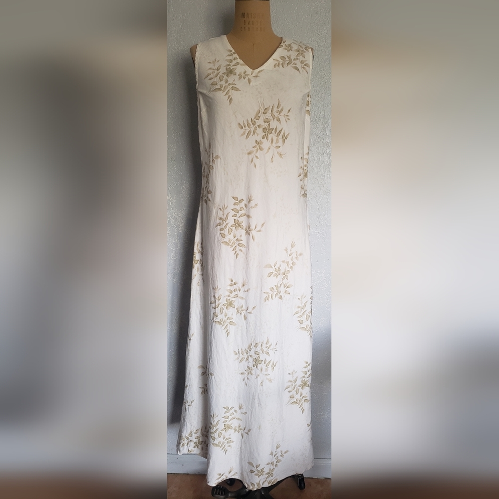 Sherry Taylor  Sleeveless V-neck Maxi Dress Size L